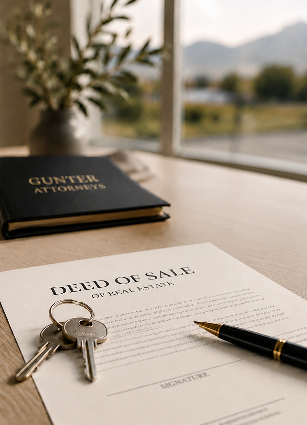 Property law and conveyancing at Gunter Attorneys
