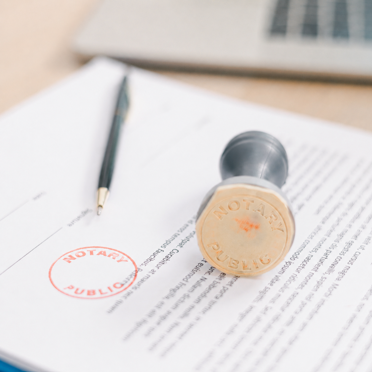 Notarial practice services at Gunter Attorneys